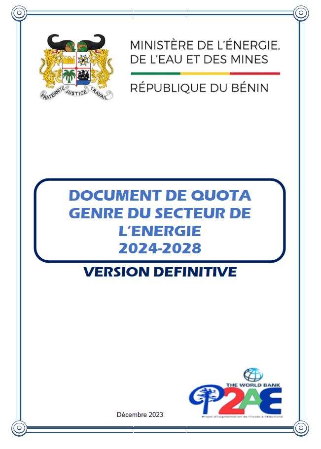 DOCUMENT DE QUOTA GENRE DU MEEM _VERSION FINALE